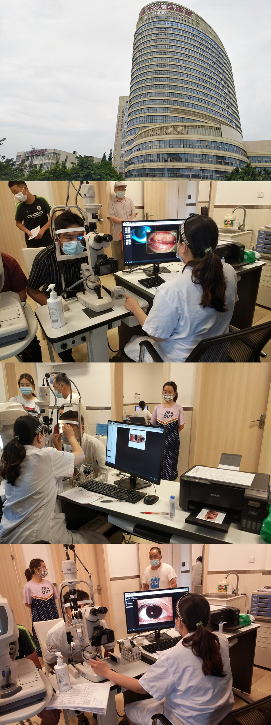 Kanghua Digital Slit Lamp Installation