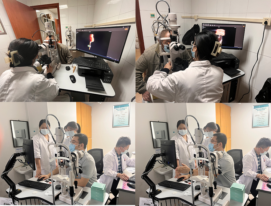Kanghua Digital Slit Lamp Installation